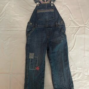 Denim Girls One Piece Overalls 2T